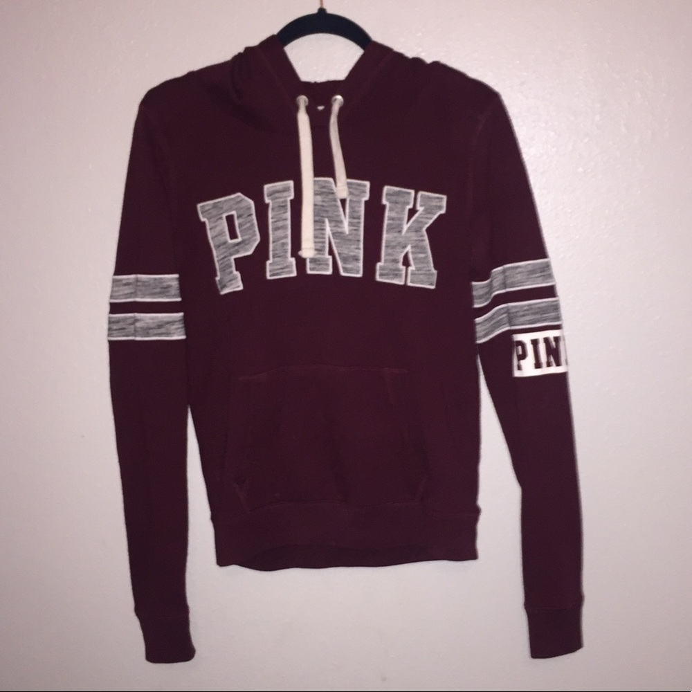 Victoria Secret PINK maroon hoodie